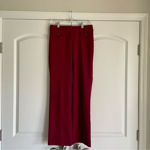 LOFT Julie Trouser Maroon 00